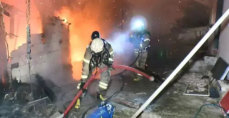 Çiğdem Mahallesinde yangın